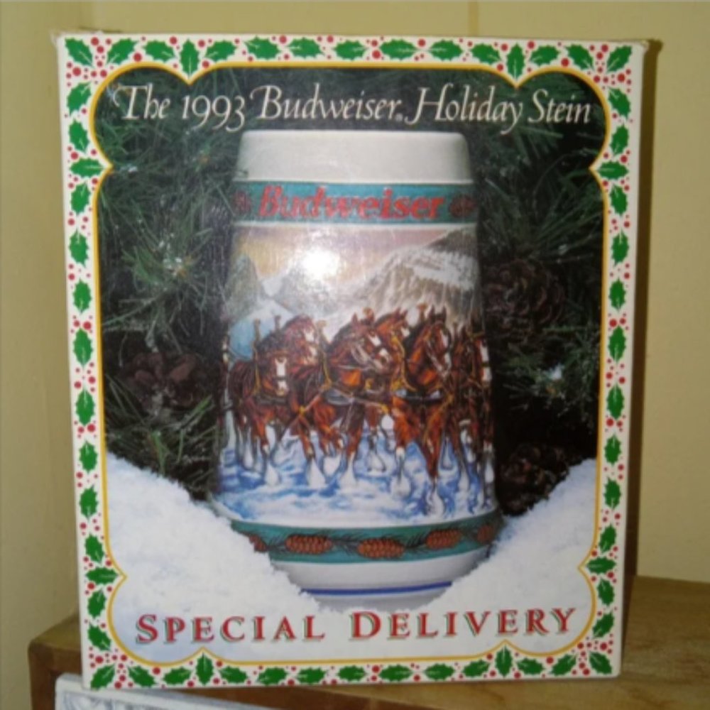 1993 Budweiser Holiday Stein